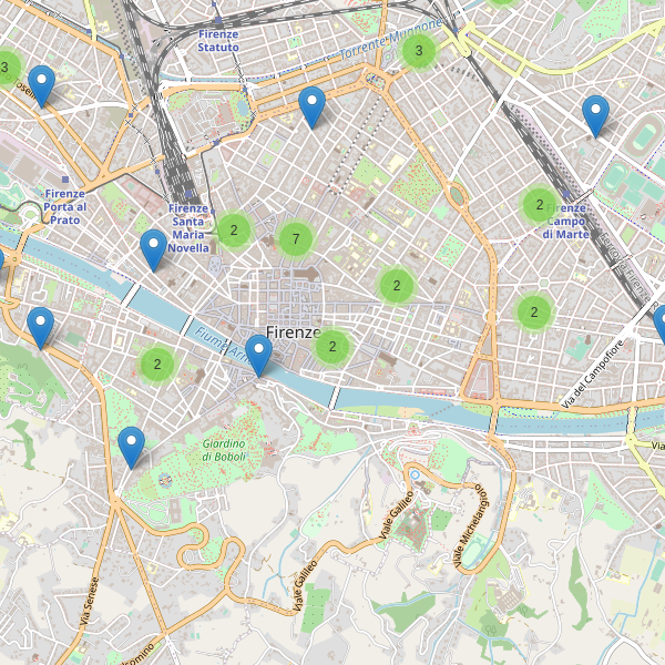 Thumbnail mappa supermercati di Firenze