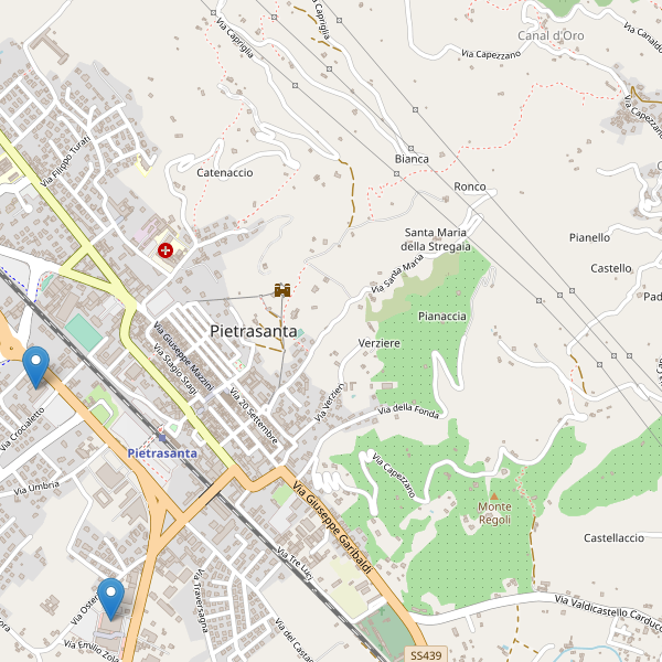 Thumbnail mappa supermercati di Pietrasanta