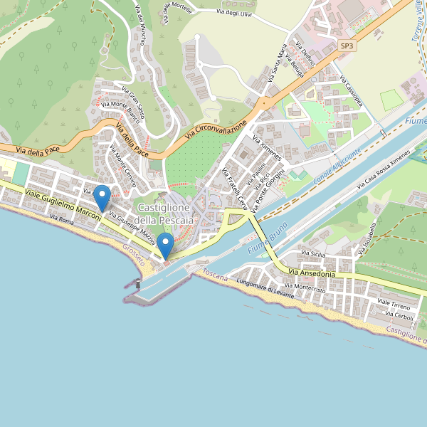 Thumbnail mappa taxi di Castiglione della Pescaia