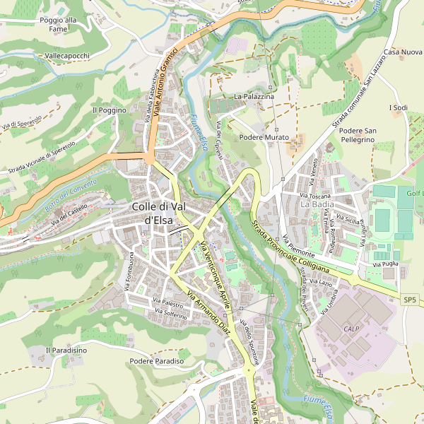 Thumbnail mappa taxi di Colle di Val d'Elsa