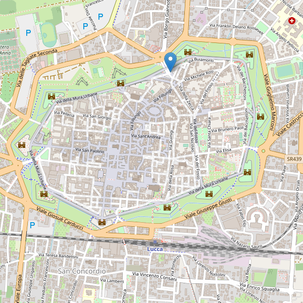 Thumbnail mappa taxi di Lucca