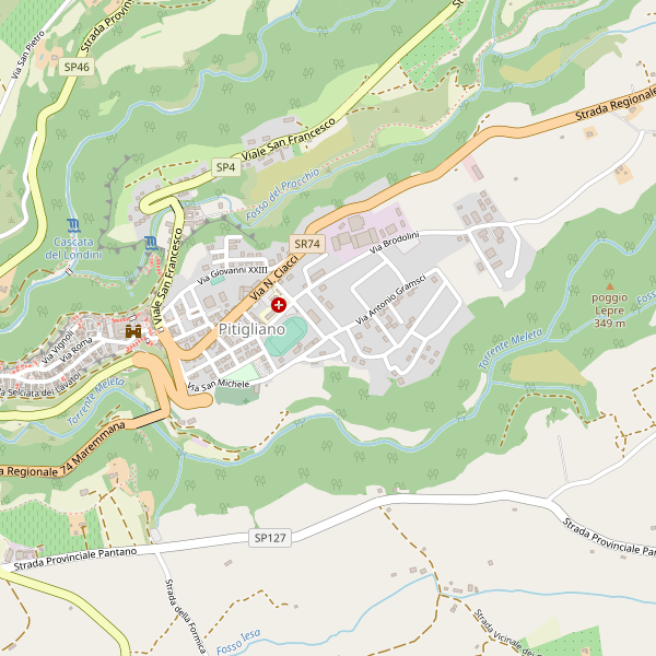 Thumbnail mappa taxi di Pitigliano