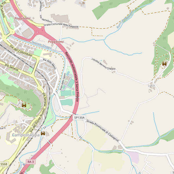 Thumbnail mappa taxi di Poggibonsi