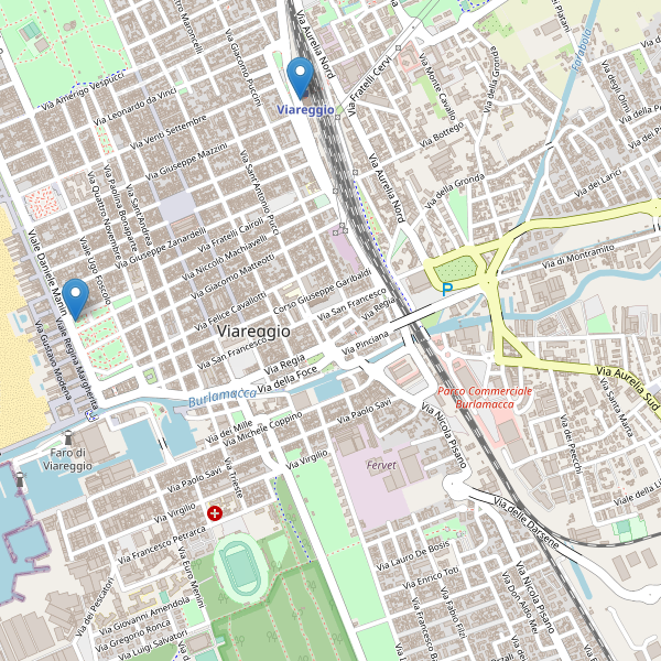 Thumbnail mappa taxi di Viareggio