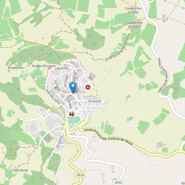 Thumbnail mappa teatri di Montalcino