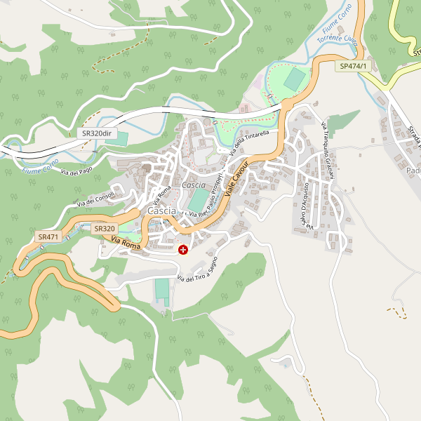Thumbnail mappa chiese di Cascia