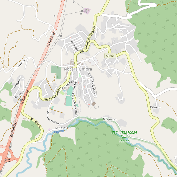 Thumbnail mappa monumenti di Nocera Umbra