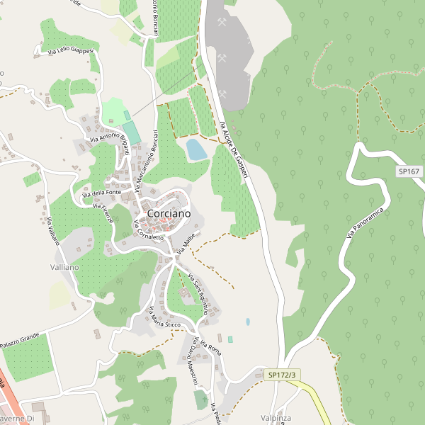 Thumbnail mappa hotel di Corciano
