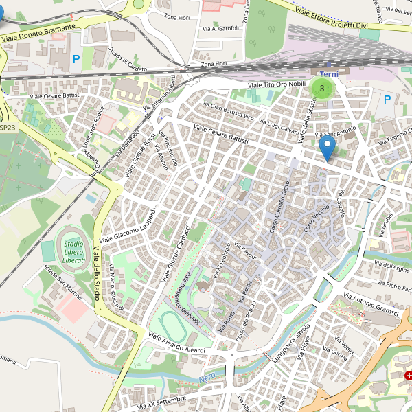 Thumbnail mappa hotel di Terni