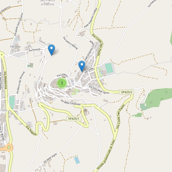 Thumbnail mappa hotel di Trevi