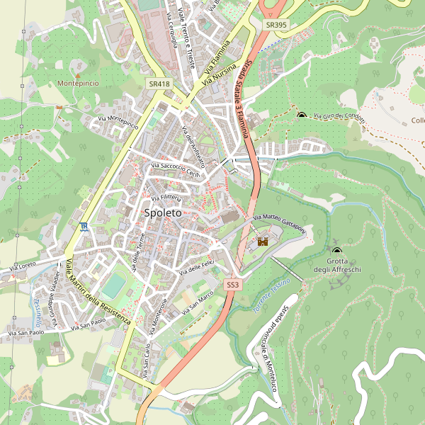 Thumbnail mappa mercati di Spoleto