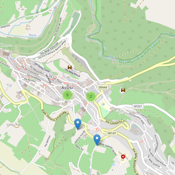 Thumbnail mappa monumenti di Assisi