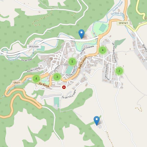 Thumbnail mappa parcheggi di Cascia