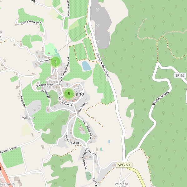 Thumbnail mappa parcheggi di Corciano