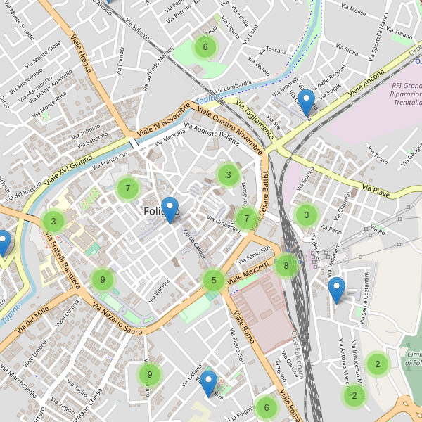 Thumbnail mappa parcheggi di Foligno