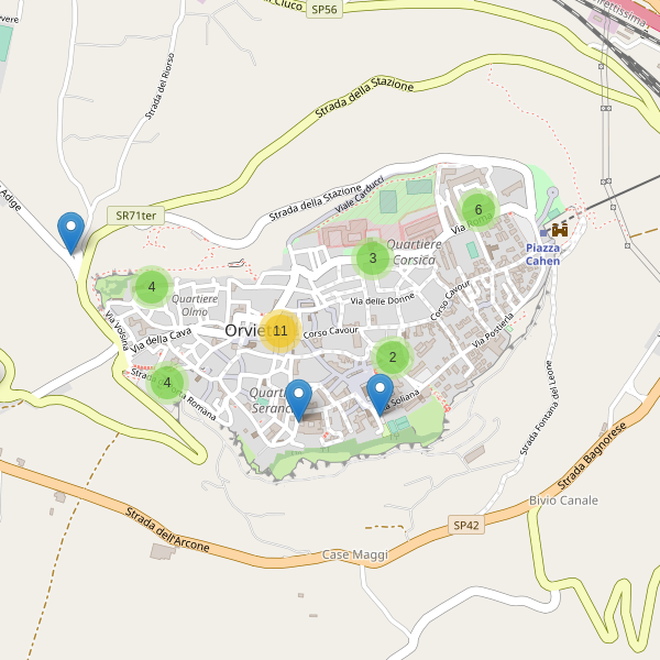 Thumbnail mappa parcheggi di Orvieto