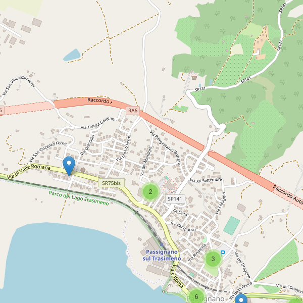 Thumbnail mappa parcheggi di Passignano sul Trasimeno