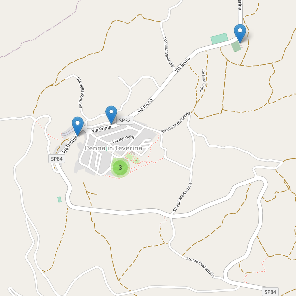 Thumbnail mappa parcheggi di Penna in Teverina