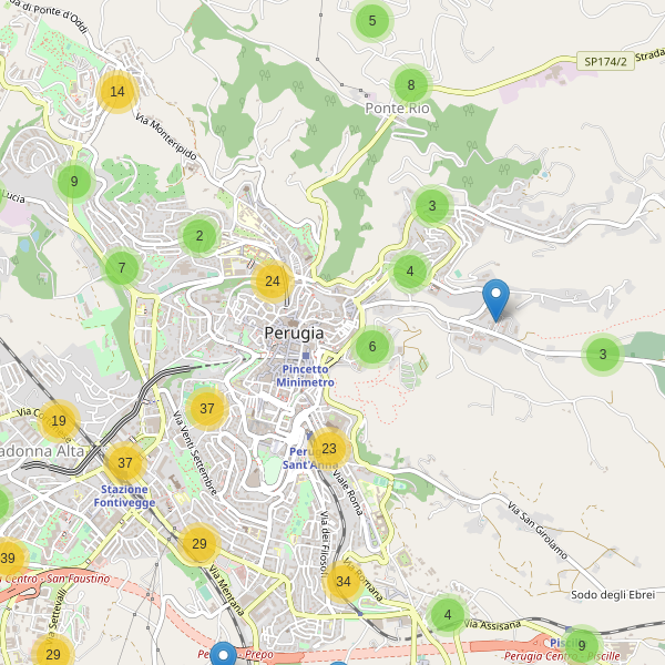 Thumbnail mappa parcheggi di Perugia