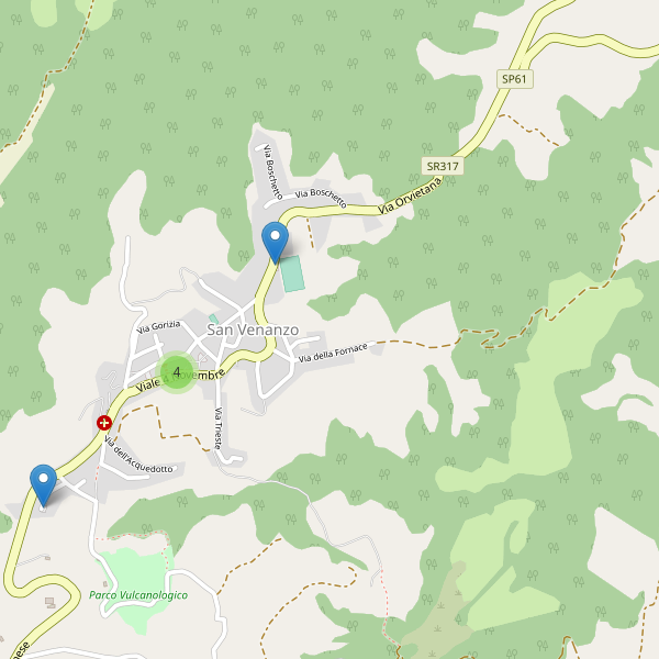 Thumbnail mappa parcheggi di San Venanzo