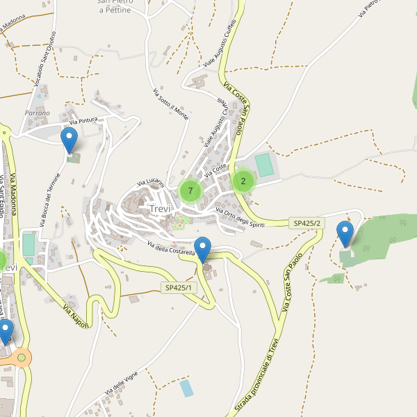 Thumbnail mappa parcheggi di Trevi