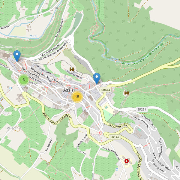 Thumbnail mappa ristoranti di Assisi