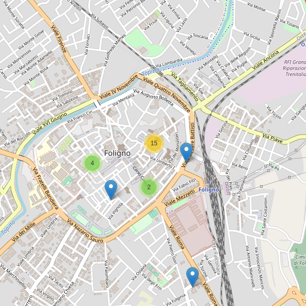 Thumbnail mappa ristoranti di Foligno