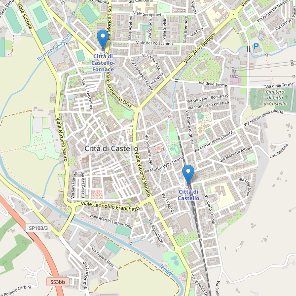 Thumbnail mappa stazioni di Città di Castello