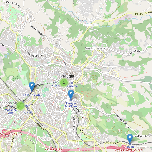 Thumbnail mappa stazioni di Perugia