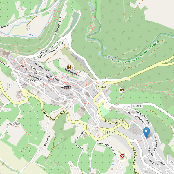 Thumbnail mappa supermercati di Assisi