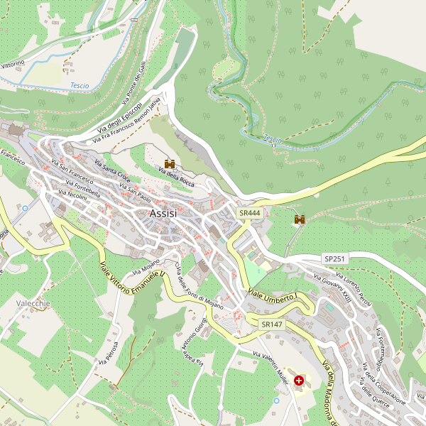 Thumbnail mappa taxi di Assisi