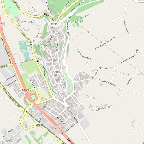 Thumbnail mappa taxi di Spello