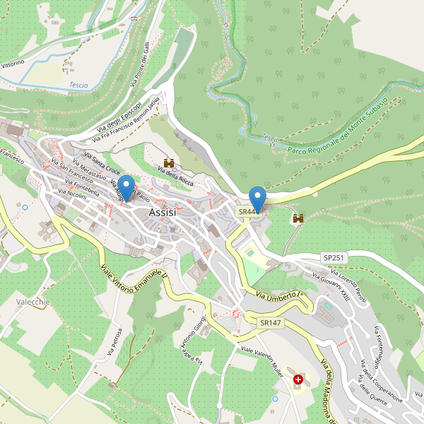 Thumbnail mappa teatri di Assisi