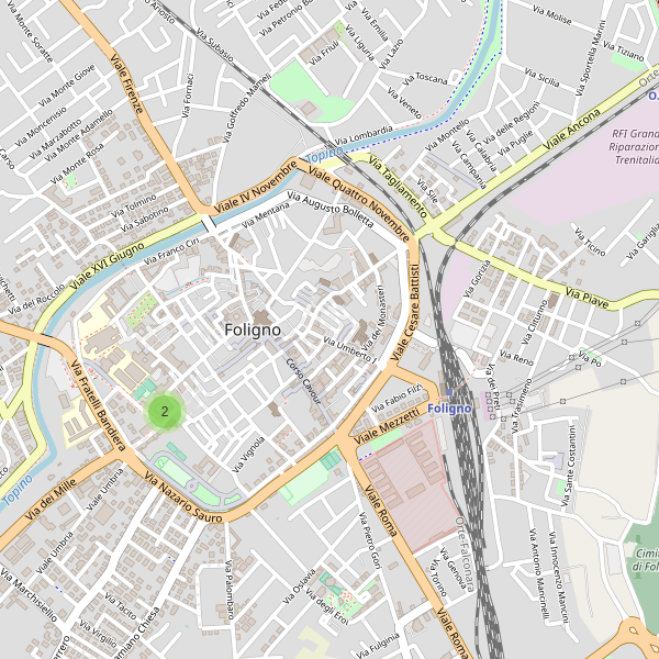 Thumbnail mappa teatri di Foligno