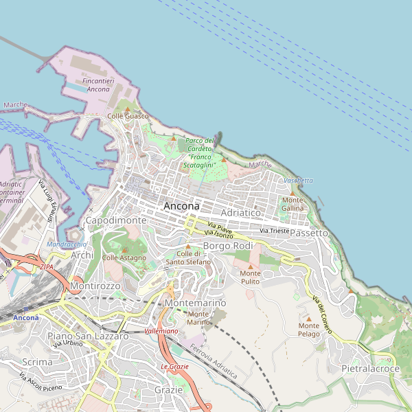 Thumbnail mappa campeggi di Ancona