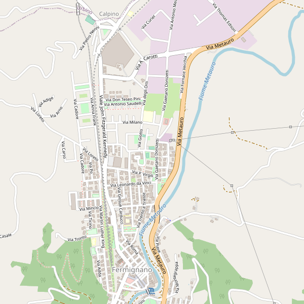Thumbnail mappa stradale di Fermignano