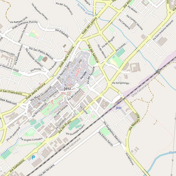 Thumbnail mappa stradale di Jesi