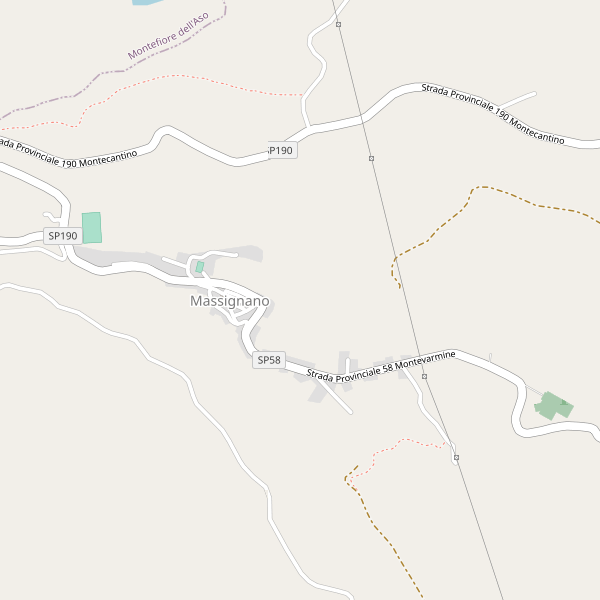 Thumbnail mappa stradale di Massignano