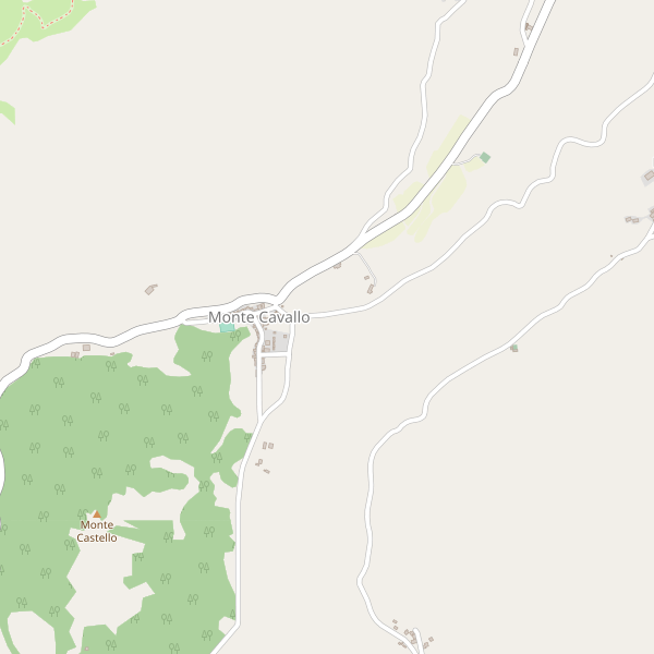Thumbnail mappa stradale di Monte Cavallo