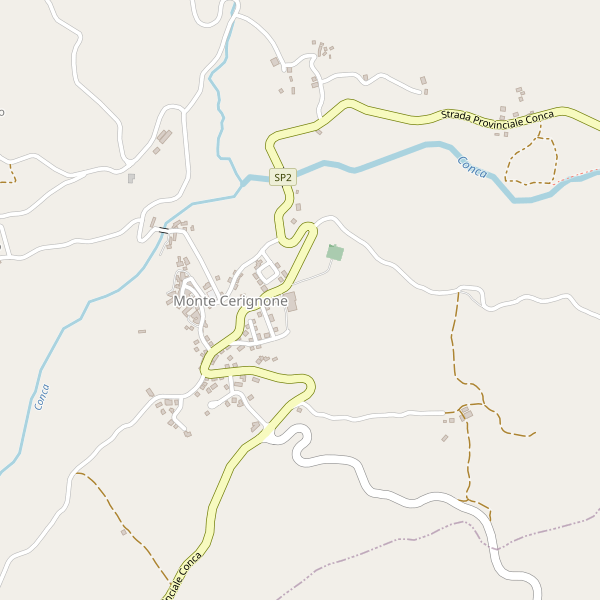 Thumbnail mappa stradale di Monte Cerignone