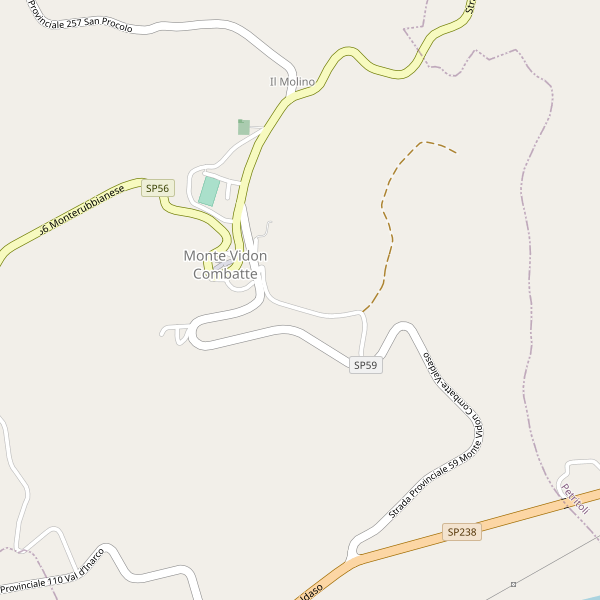 Thumbnail mappa stradale di Monte Vidon Combatte