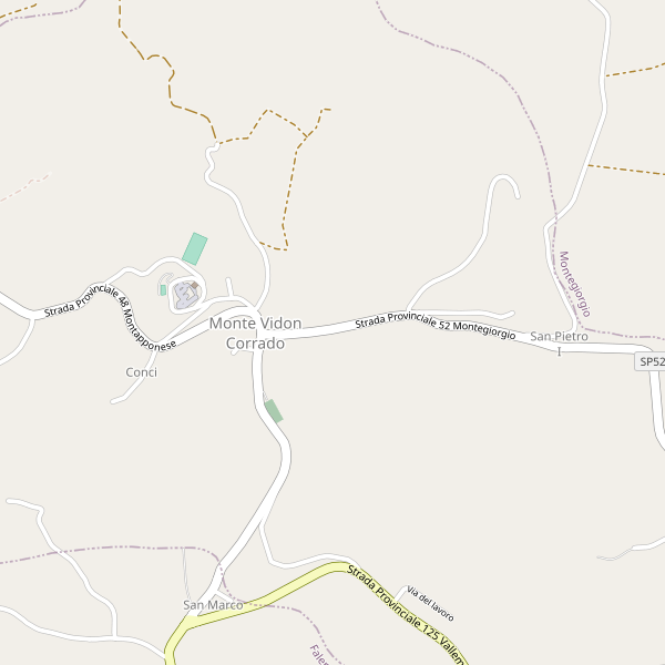 Thumbnail mappa stradale di Monte Vidon Corrado