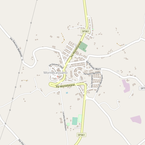 Thumbnail mappa stradale di Montecassiano