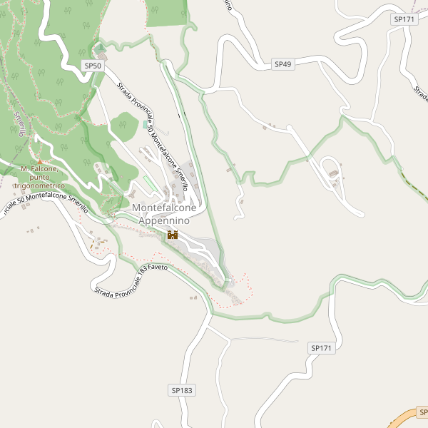 Thumbnail mappa stradale di Montefalcone Appennino