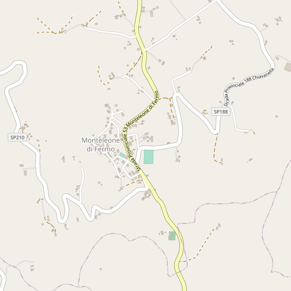 Thumbnail mappa stradale di Monteleone di Fermo