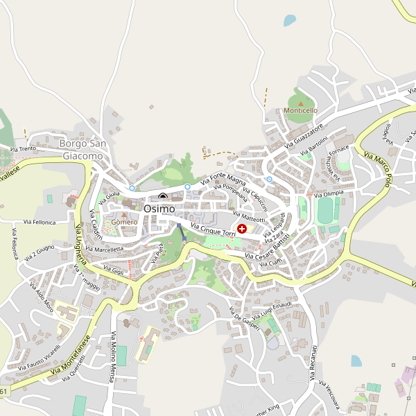 Thumbnail mappa parcheggibiciclette di Osimo