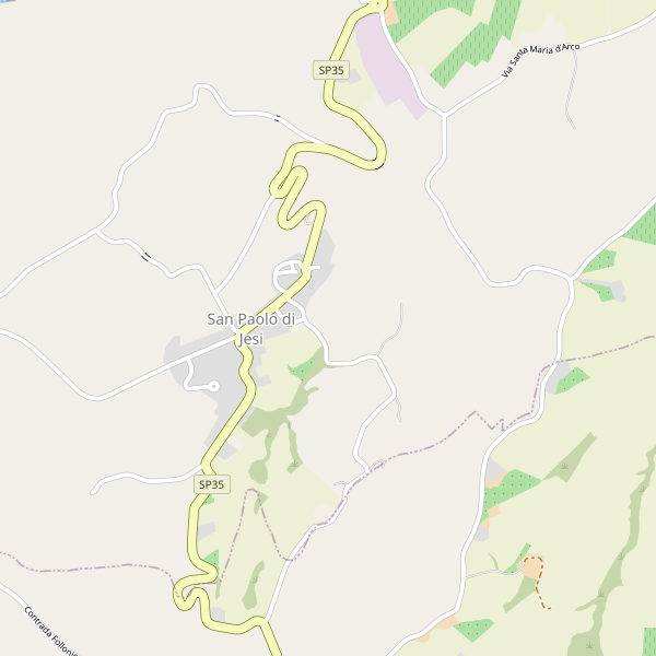 Thumbnail mappa stradale di San Paolo di Jesi