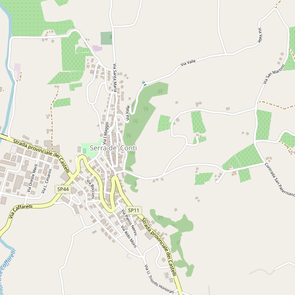 Thumbnail mappa stradale di Serra de' Conti