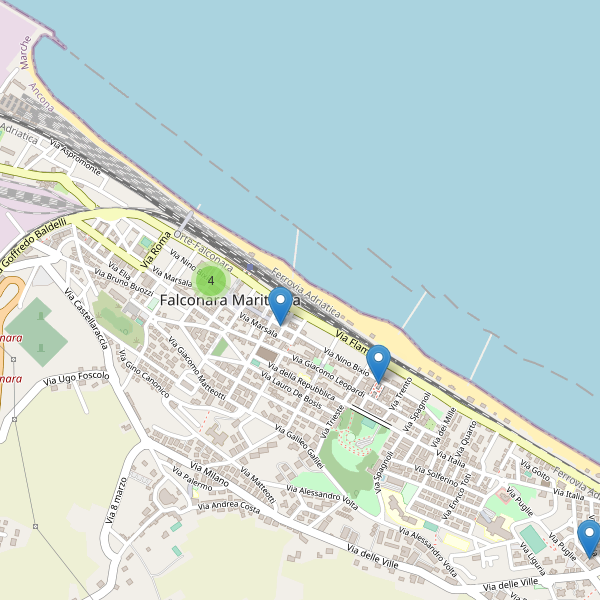 Thumbnail mappa bancomat di Falconara Marittima