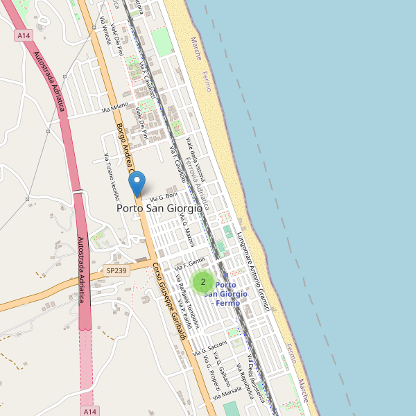 Thumbnail mappa bancomat di Porto San Giorgio